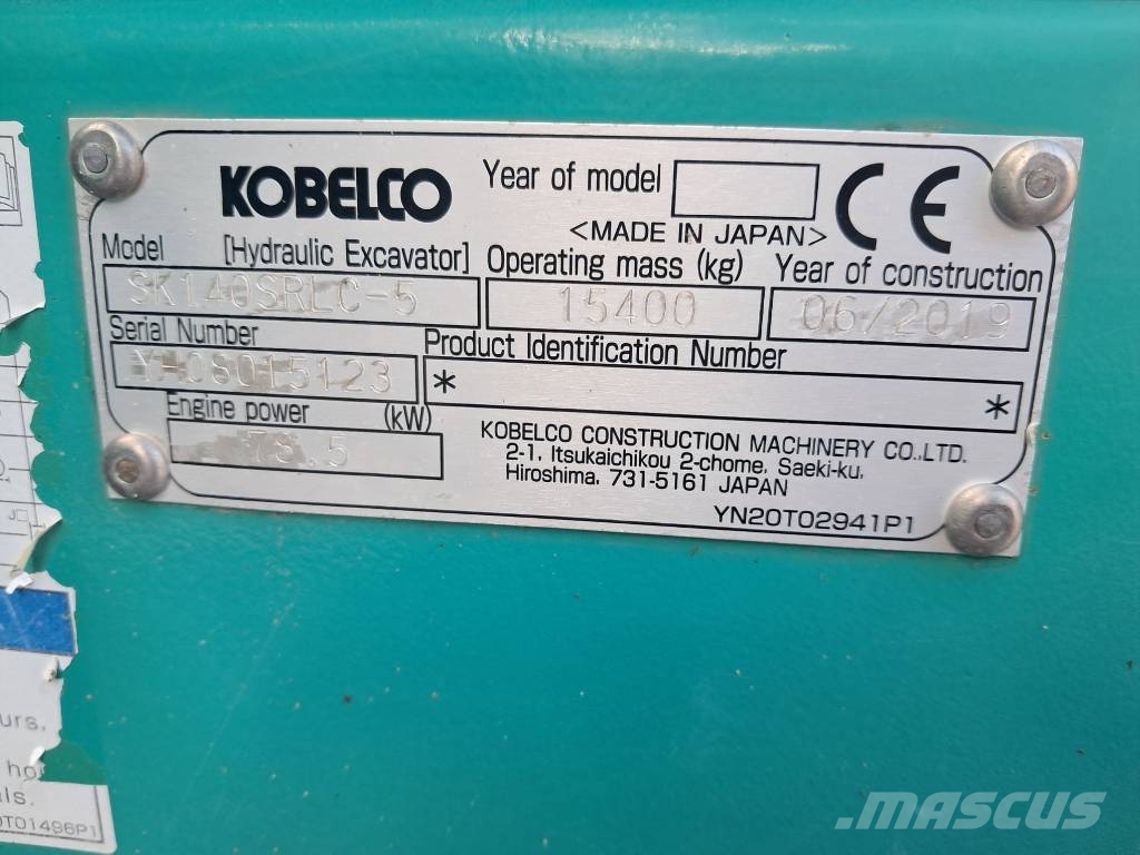 Kobelco SK 140 SRLC-5 Excavadoras sobre orugas