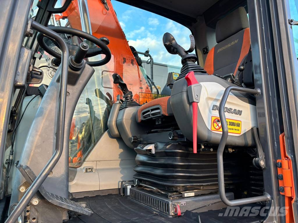 Doosan DX 165 W-5 / 3D, Engcon, Rasvari, 6 Lisälaitetta Колесни екскаватори