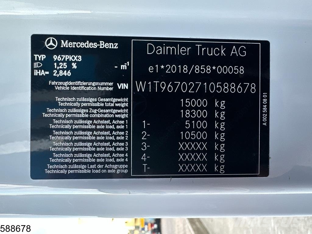 Mercedes-Benz atego 1530 Bakwagens met gesloten opbouw