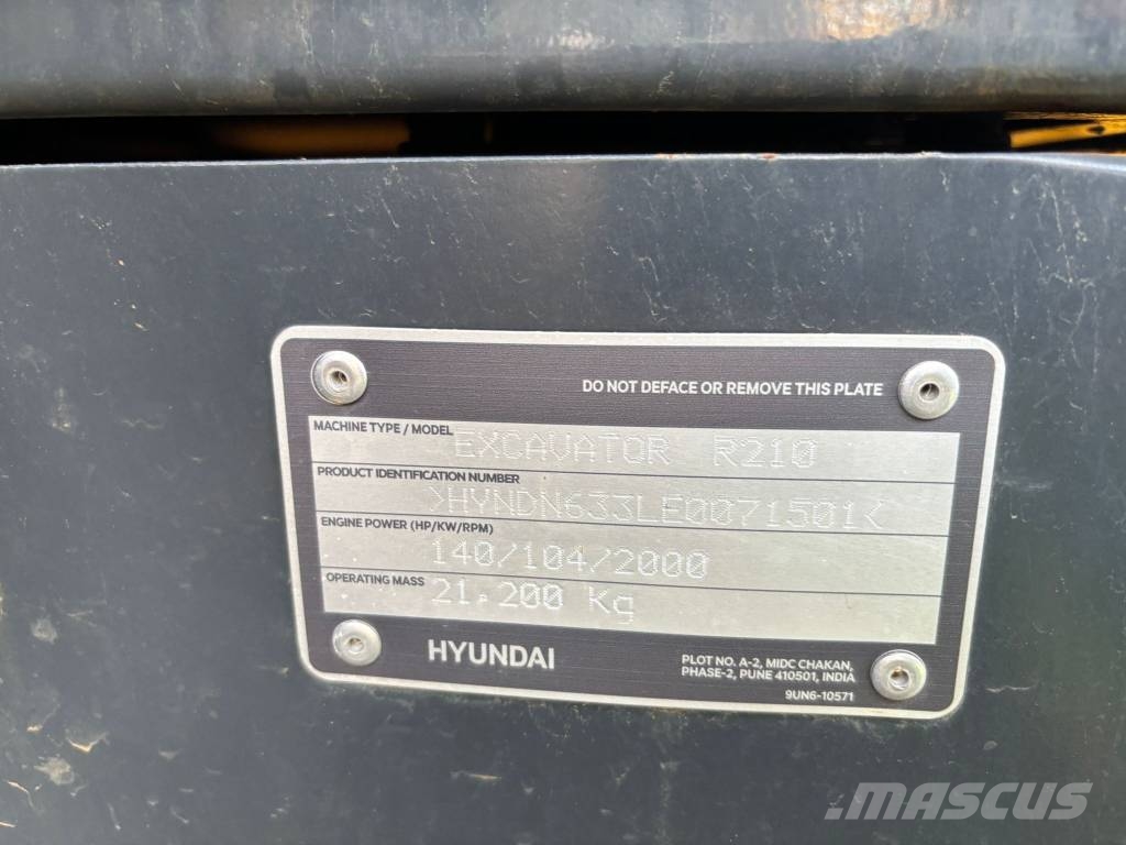 Hyundai R 210 L (New / Non-CE) Gravemaskiner på larvebånd