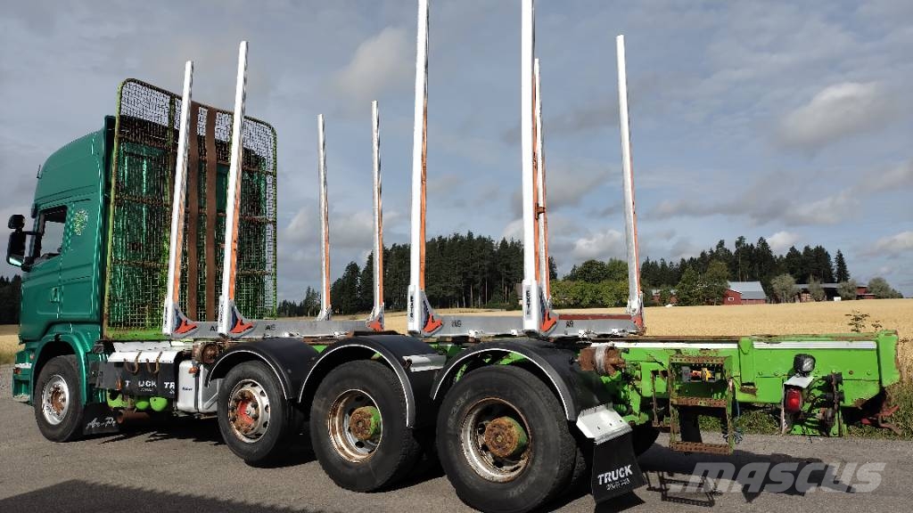 Scania R730 8x4 rautajouset, puuvarustus EURO 5 Transporte de madera