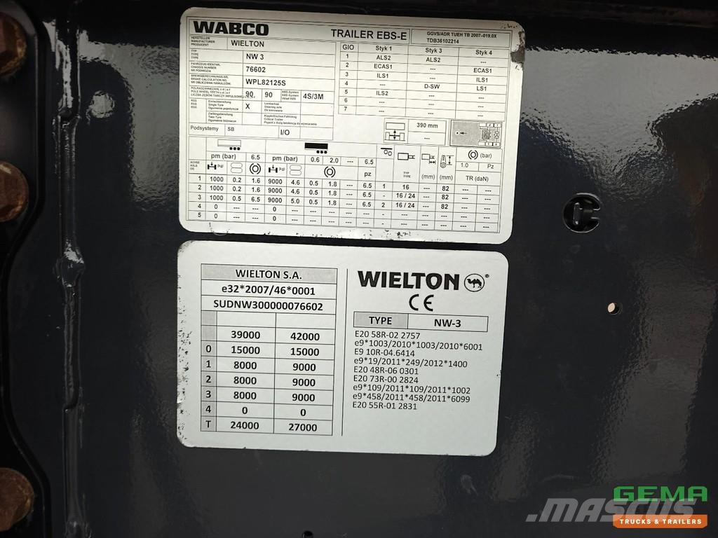 Wielton NW-3 3-Axle SAF - Tipper 32m³ - Steel/Steel - Doub Tipper semi-trailers