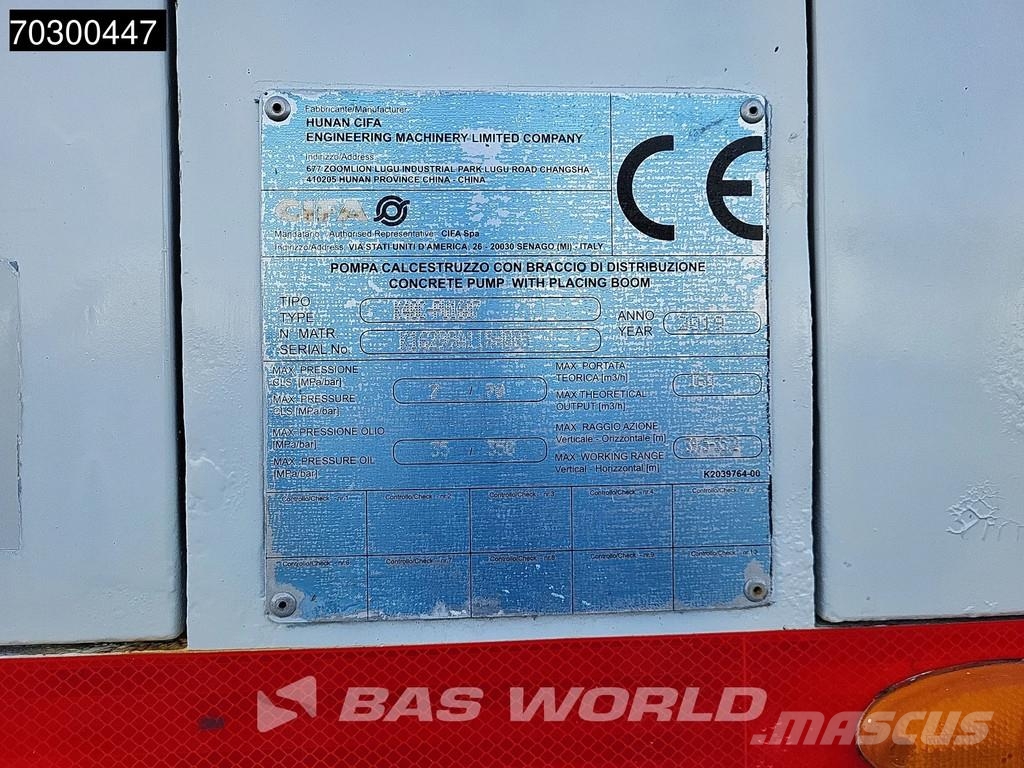 MAN TGS 41.460 8X4 CIFA K40C-PU1607 Pump 935hours! Big Camión hormigonera
