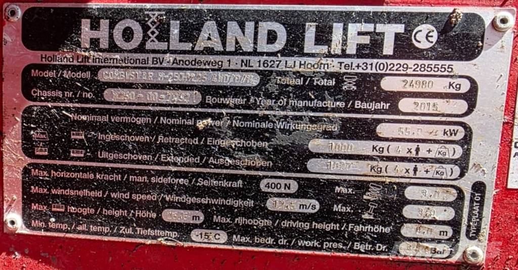Holland Lift Combistar M-250HYL25 4WD/P/N Škaraste platforme