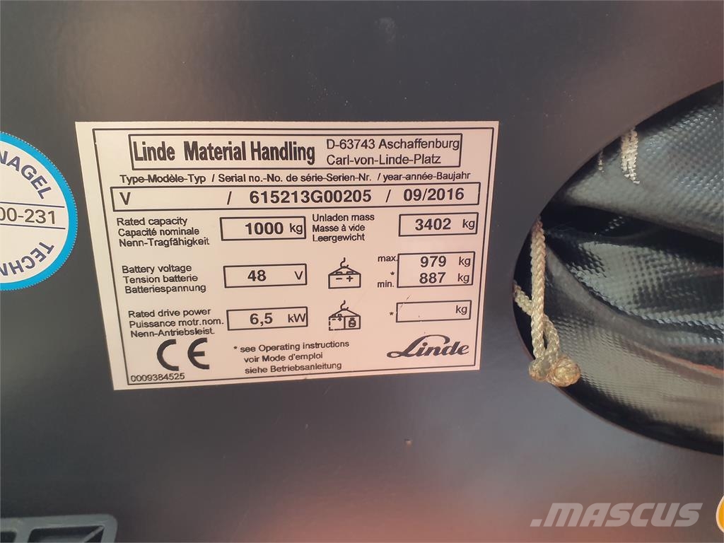 Linde V48 Περονοφόρο ανυψωτικό συλλογής παραγγελιών μεγάλου ύψους