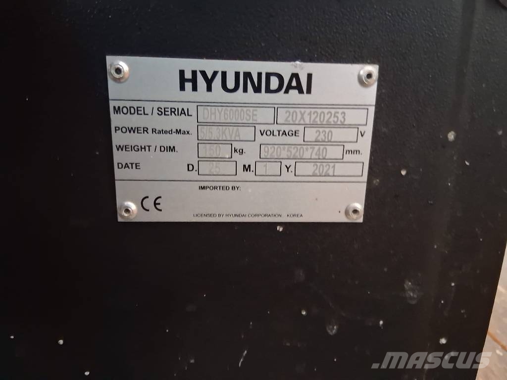 HUNDAI NOLEGGIO GENERATORE USO DOMESTICO 엔진