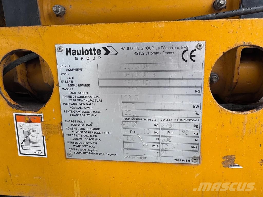 Haulotte Optimum 6 Hoogwerker Schaarhoogwerker Schaarlift ( Saxliftar
