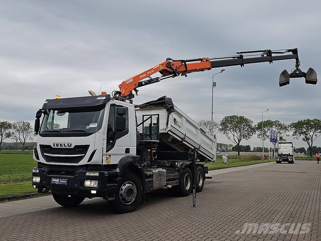 Iveco AD260T48 TRAKKER MEILLER,ATLAS 172.3 Kipper