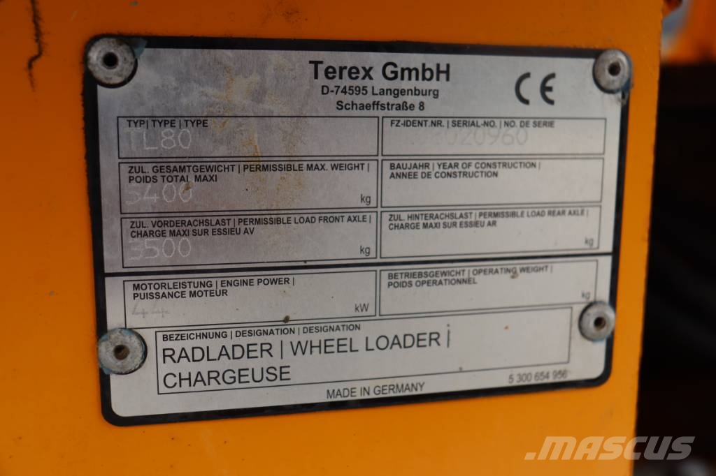 Terex TL 80 لوادر بعجل