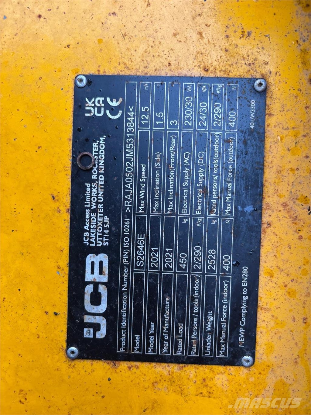JCB S2646E Škarjaste dvižne ploščadi