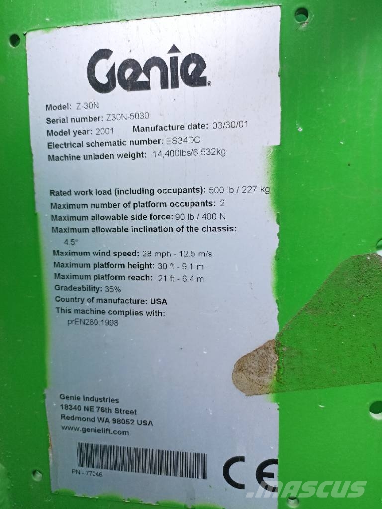 Genie Z30/20N Karos emelők