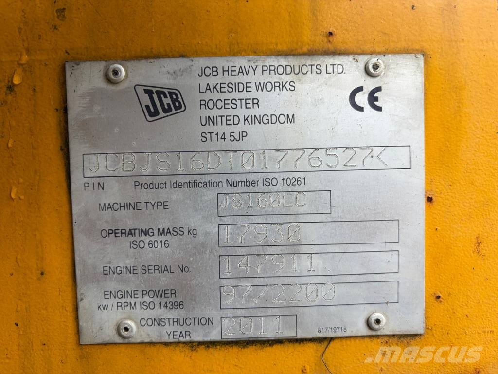 JCB JS 160 LC Rupsgraafmachines