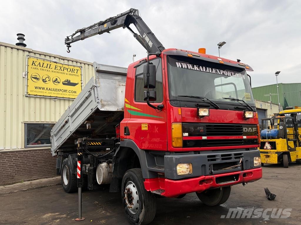 DAF 75.240 DAF 75.240 Kipper With Hiab Crane 4x4 Full Kiperi kamioni