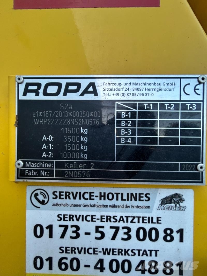 Ropa KEILER 2 UB Landbouw - overige