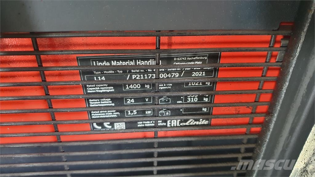 Linde L14 Stand-in stackers