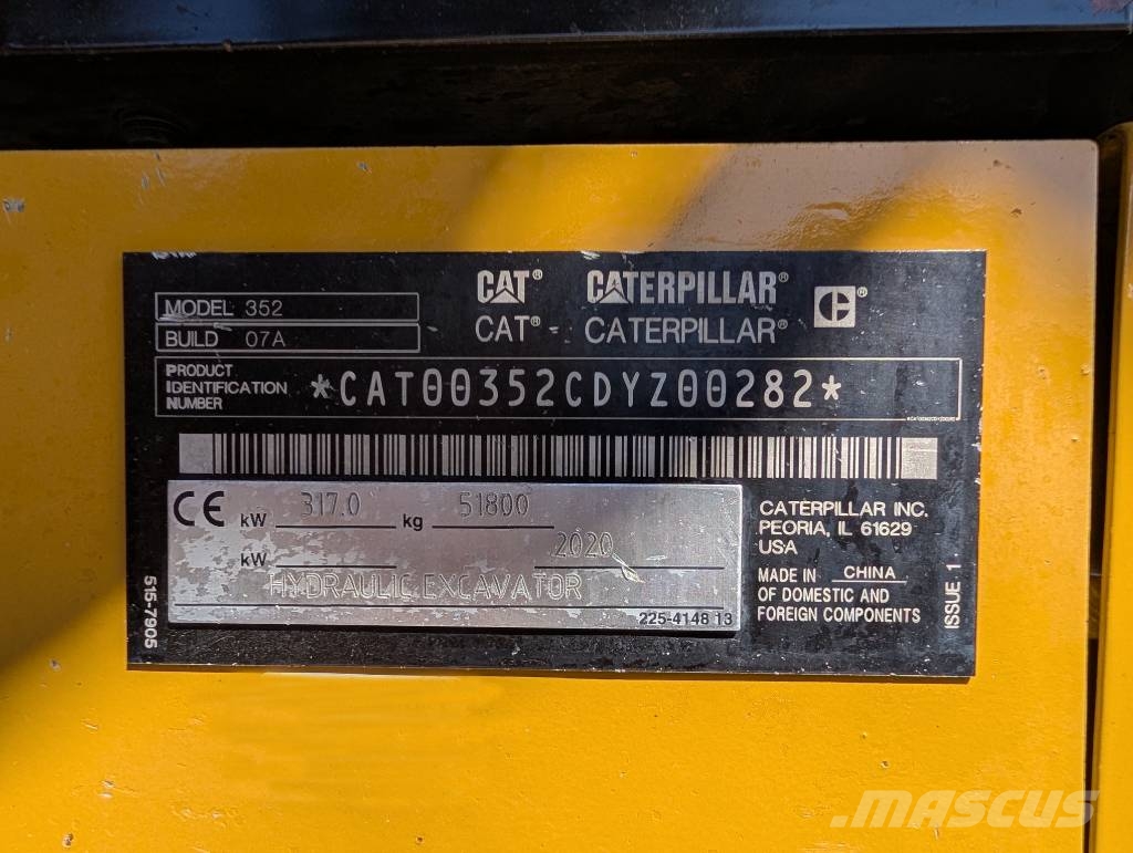 CAT 352 Crawler excavators