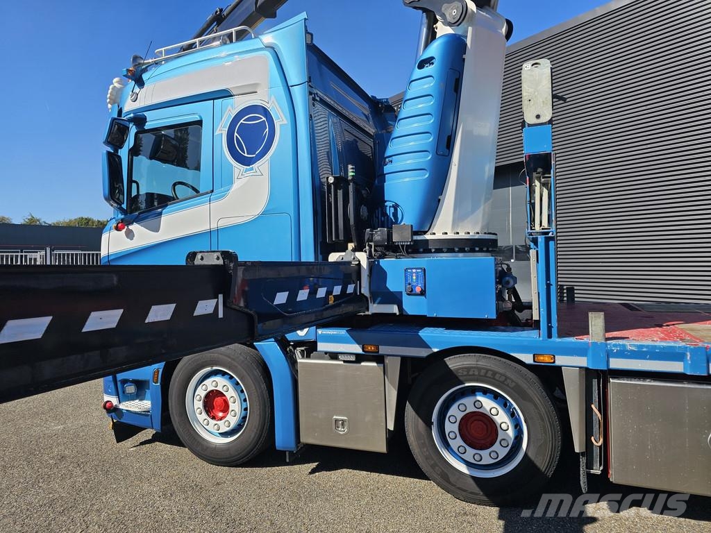 Scania R520 V8 8x2/6 / HMF 70 tm + JUMBO AANHANGER 크레인 트럭