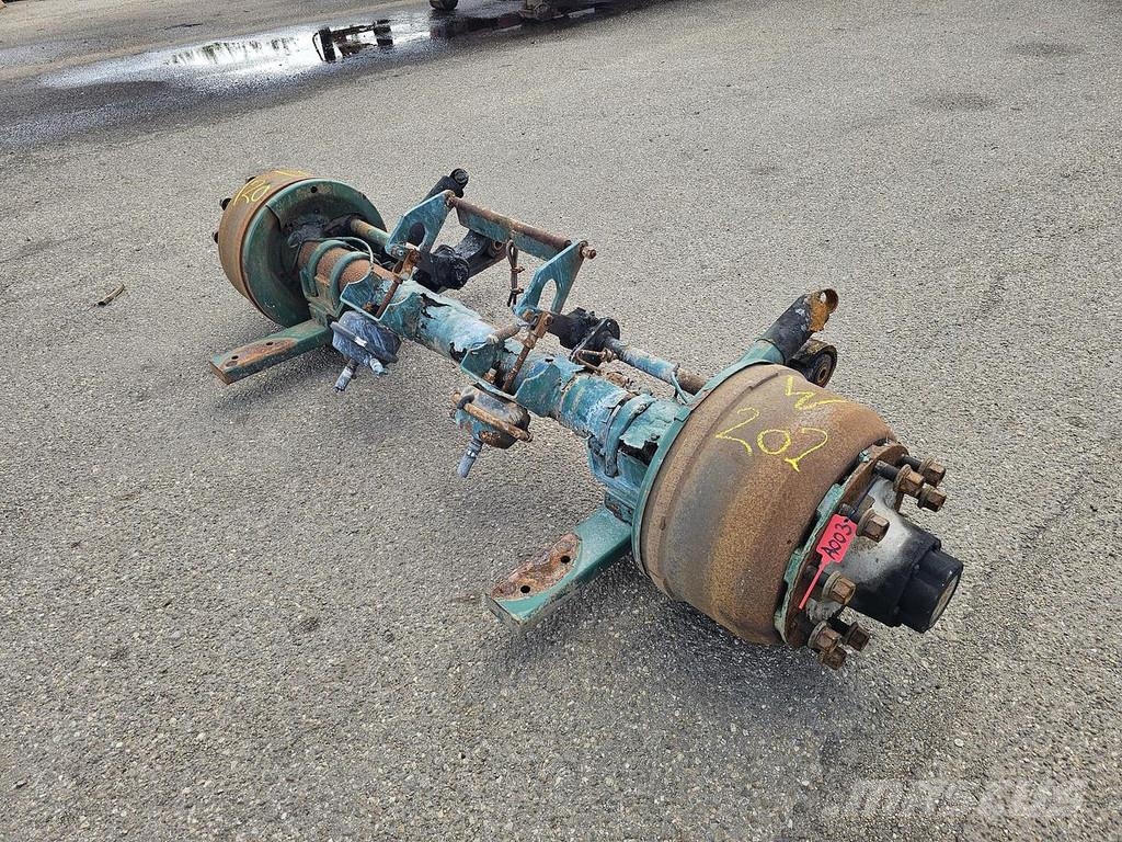 ROR tmt 9 tons traileraxle single tires. Осі