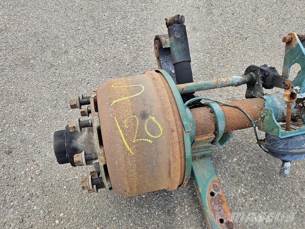 ROR tmt 9 tons traileraxle single tires. Осі