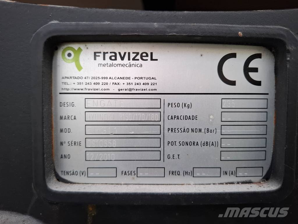 ENGATE RAPIDO HIDRAULICO S/ MOD. HYUNDAI R160/170/ Žlice