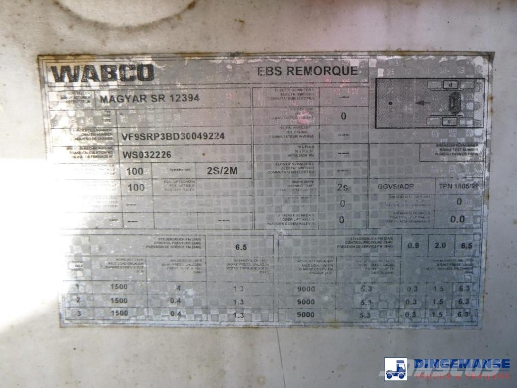 Magyar Chemical tank inox 22.5 m3 / 1 comp Semirimorchi cisterna