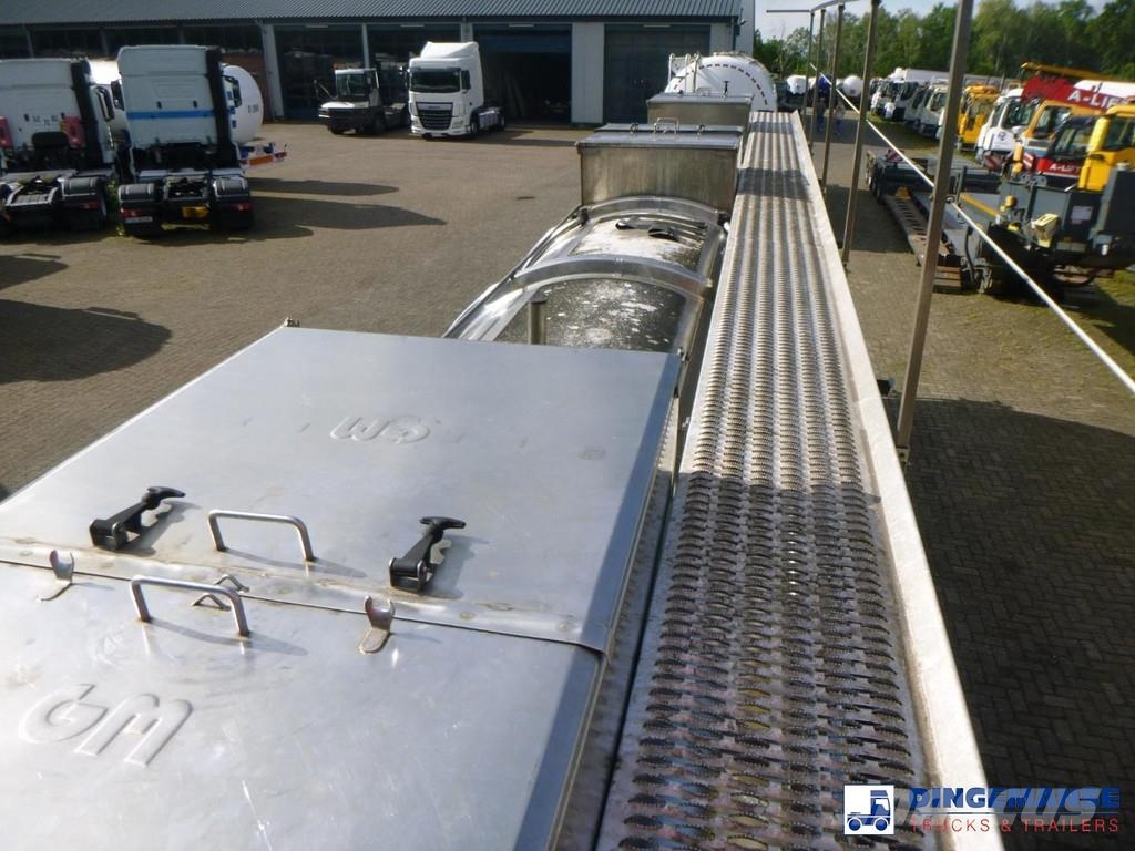 Magyar Chemical tank inox 22.5 m3 / 1 comp Semirimorchi cisterna