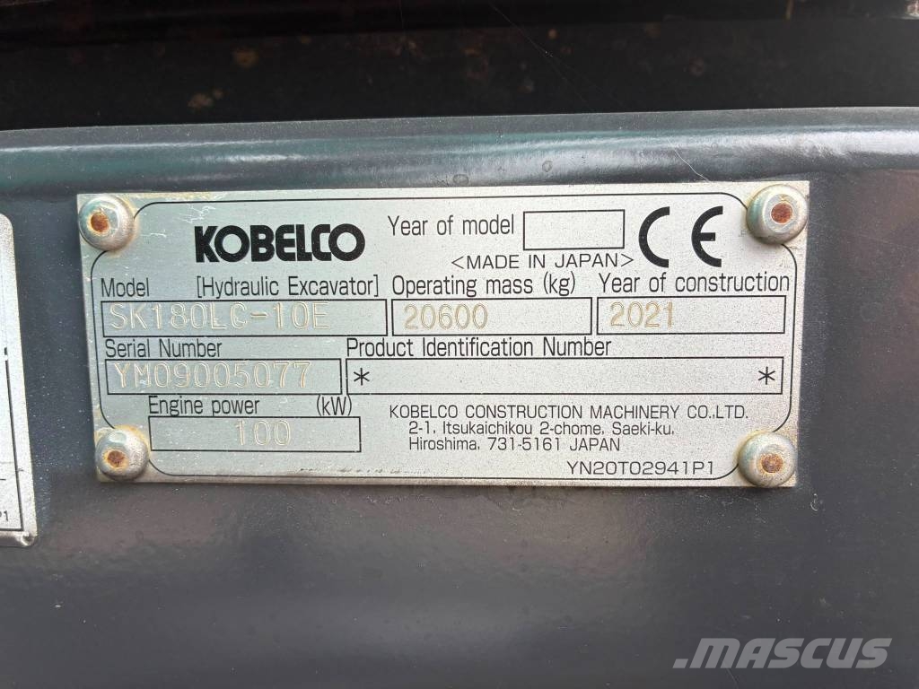 Kobelco SK 180 LC-10E MYYTY! Гусеничні екскаватори