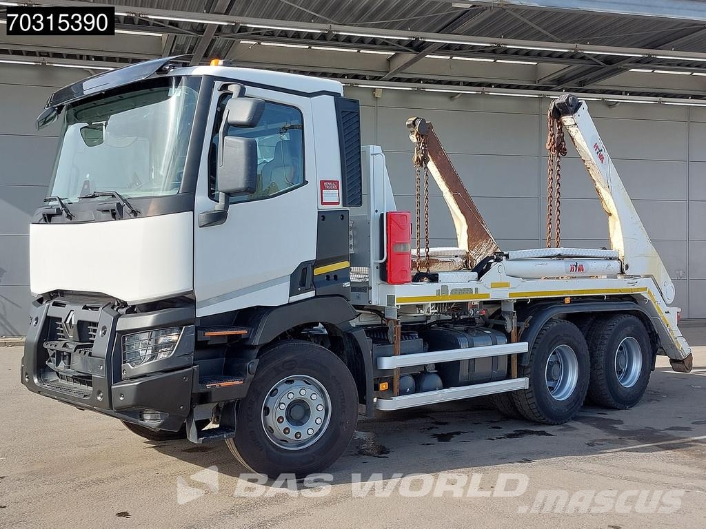 Renault C 430 6X4 HYVA NG 2018 TAXL skiploader 6x4 Big-Axl Portaalsysteem vrachtwagens