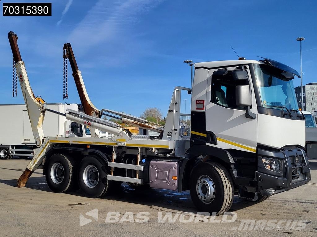 Renault C 430 6X4 HYVA NG 2018 TAXL skiploader 6x4 Big-Axl Portaalsysteem vrachtwagens