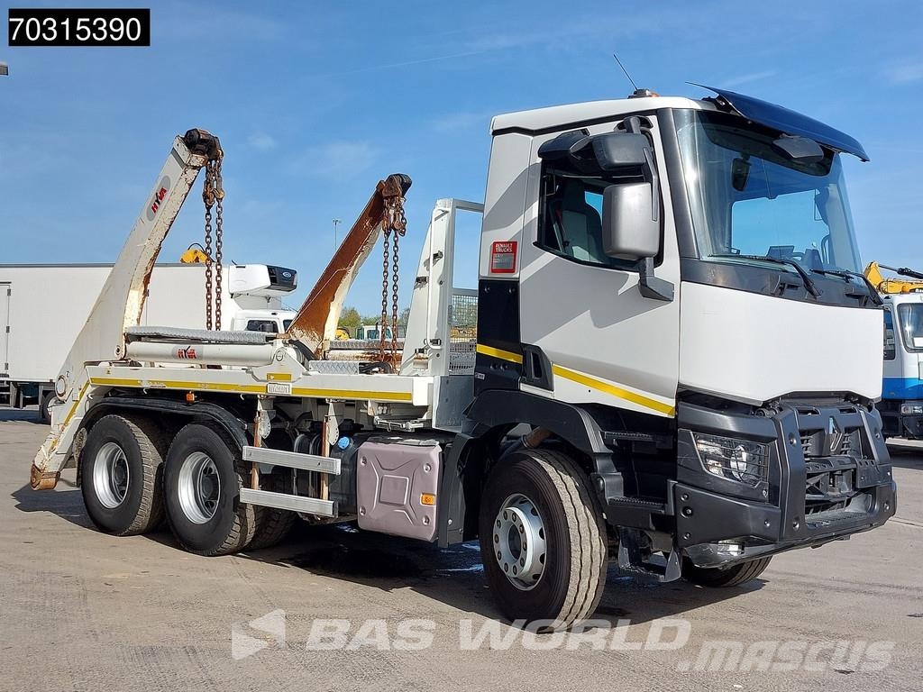 Renault C 430 6X4 HYVA NG 2018 TAXL skiploader 6x4 Big-Axl Portaalsysteem vrachtwagens