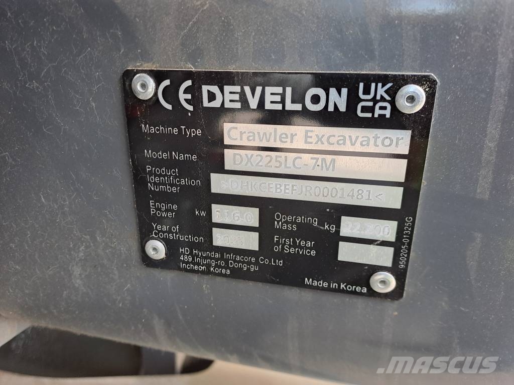 Develon DX225LC-7M (UNUSED - Multiple Units Available) Gravemaskiner på larvebånd
