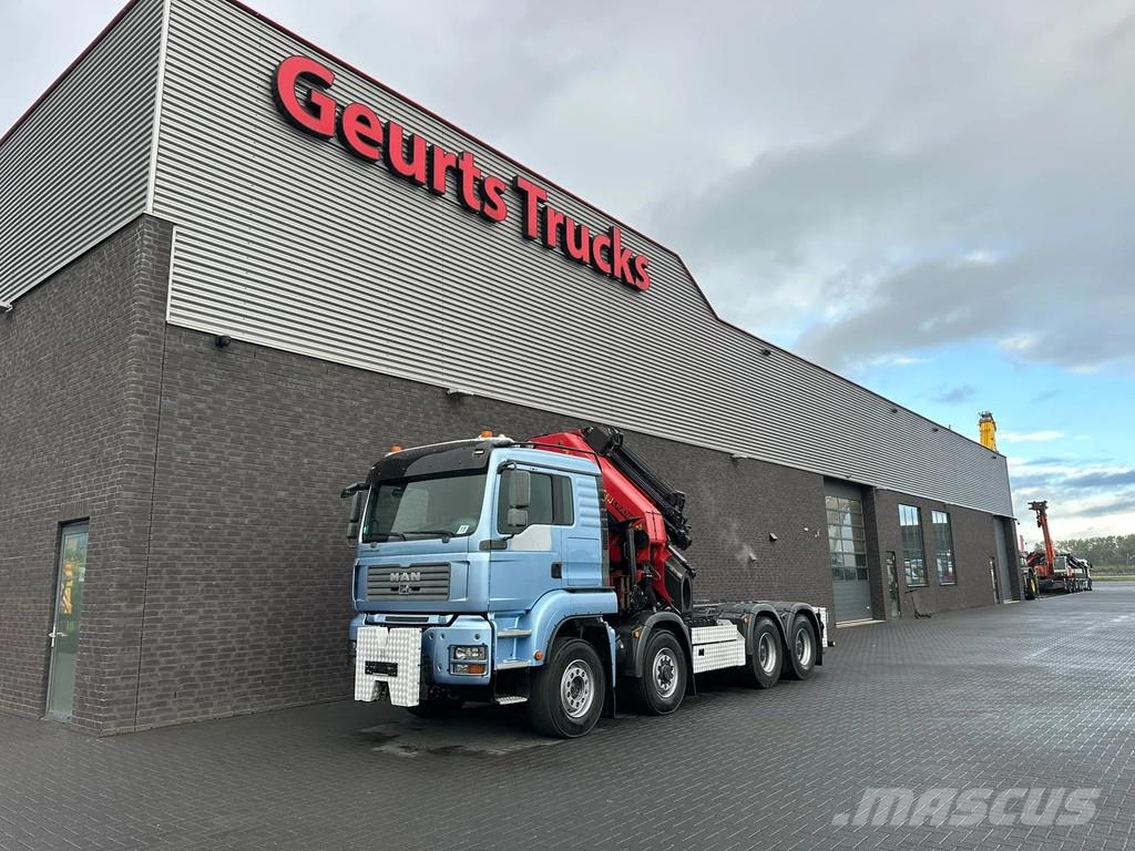 MAN TGA 35.480 8X6 H BL TREKKER-BAKWAGEN +PALFINGER PK Автокраны