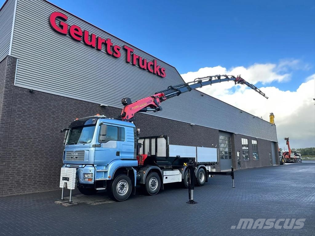 MAN TGA 35.480 8X6 H BL TREKKER-BAKWAGEN +PALFINGER PK Автокраны