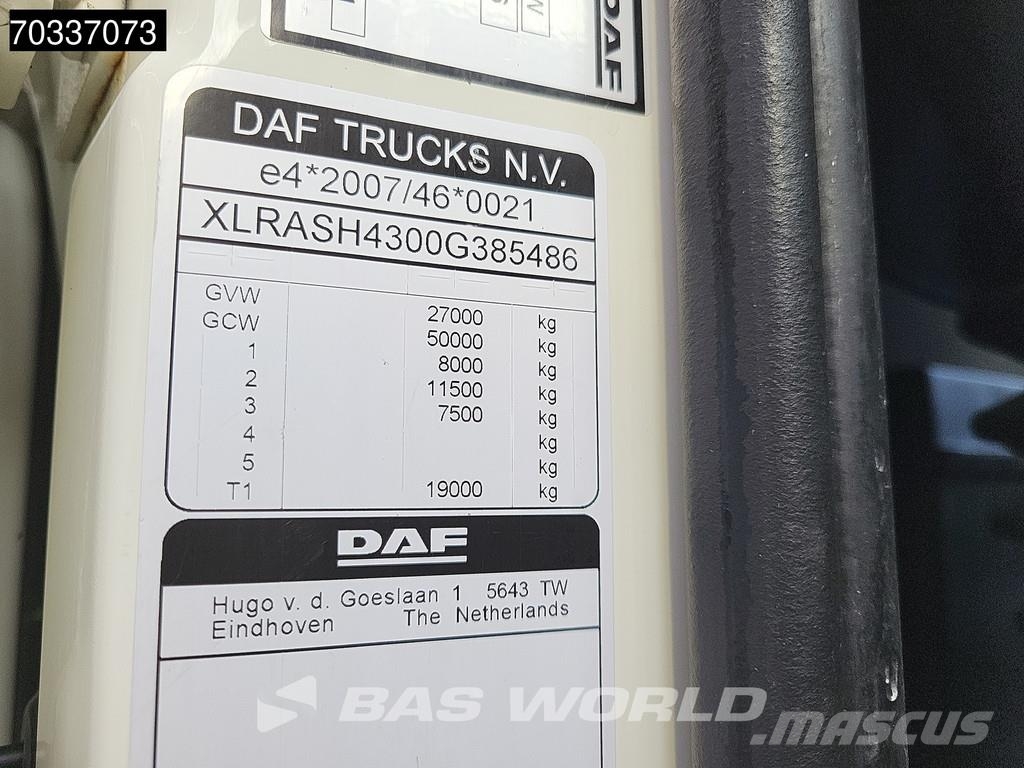 DAF XF 480 6X2 BDF Lift-Axle MX Engine Brake Automatic Razstavljivi tovornjaki z žičnimi dvigali
