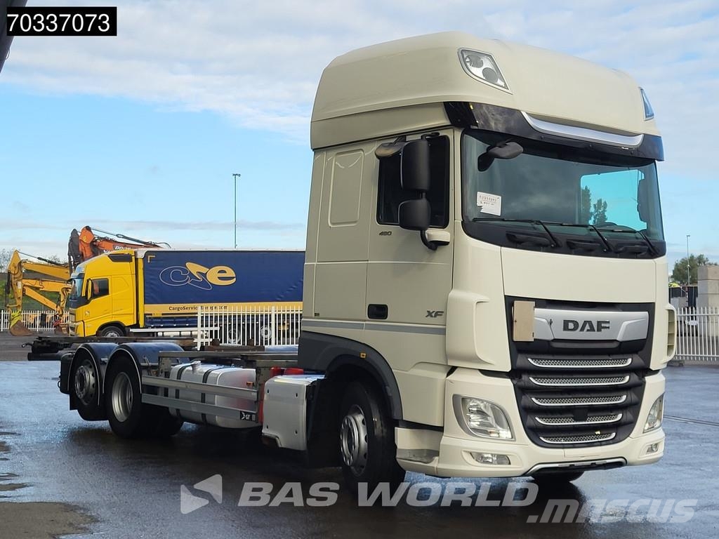 DAF XF 480 6X2 BDF Lift-Axle MX Engine Brake Automatic Razstavljivi tovornjaki z žičnimi dvigali