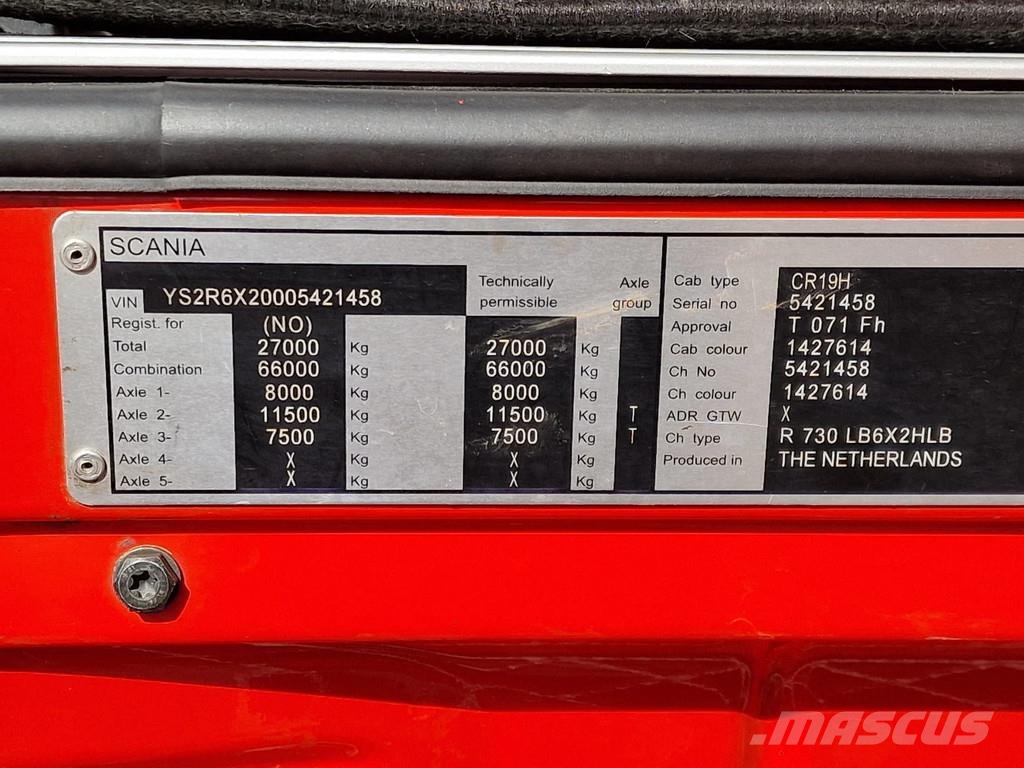 Scania R730 V8 Highline 6x2 - Show truck - Full spec - Cu Tegljači