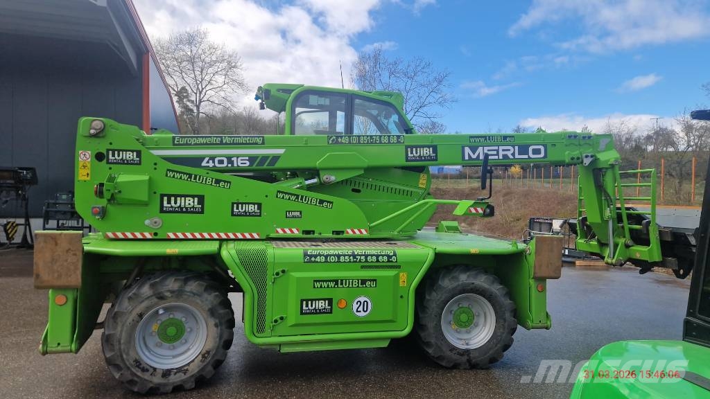 Merlo Roto 40.16, 16m 4 ton rotating telehandler Teleskoplastare