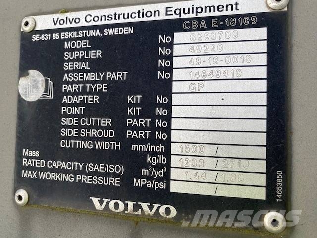 Volvo 1.50 m Tieflöffel / bucket Volvo S70 (99002540) Grävutrustning