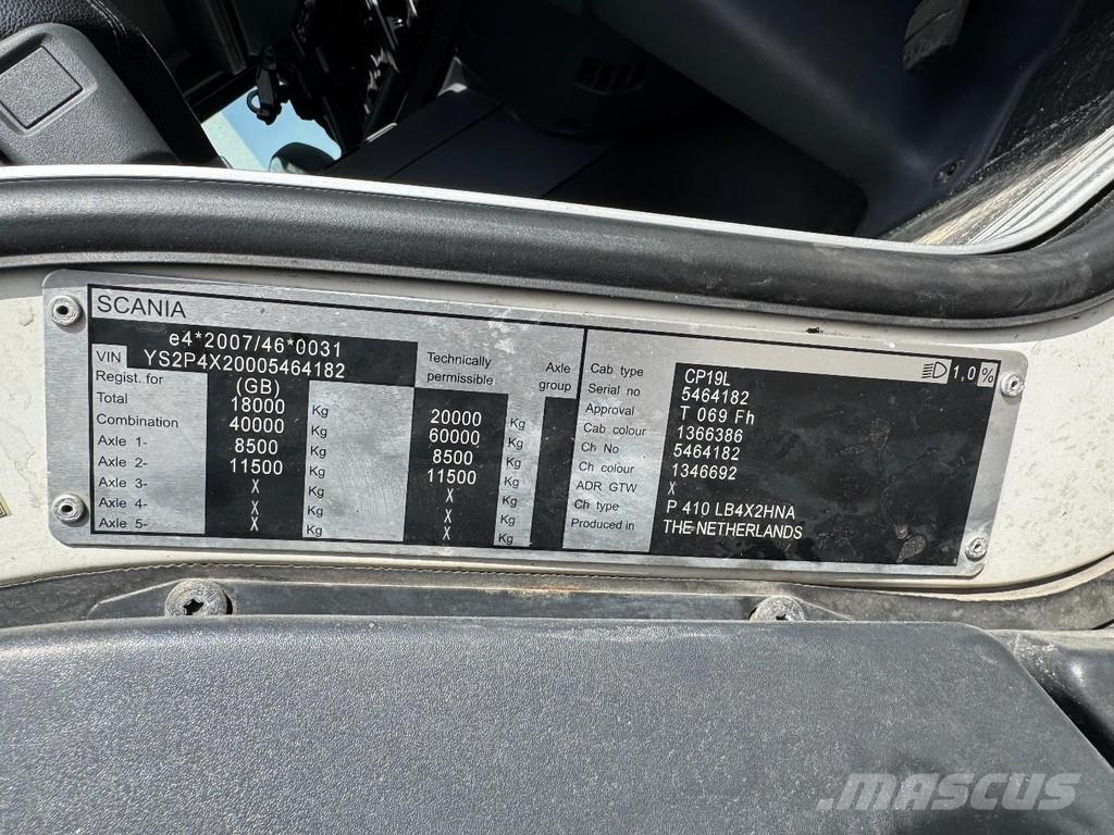 Scania P410 RHD 6X2 EURO 6 + HUNWICK 3 AXLE HANGER Járműszállítók
