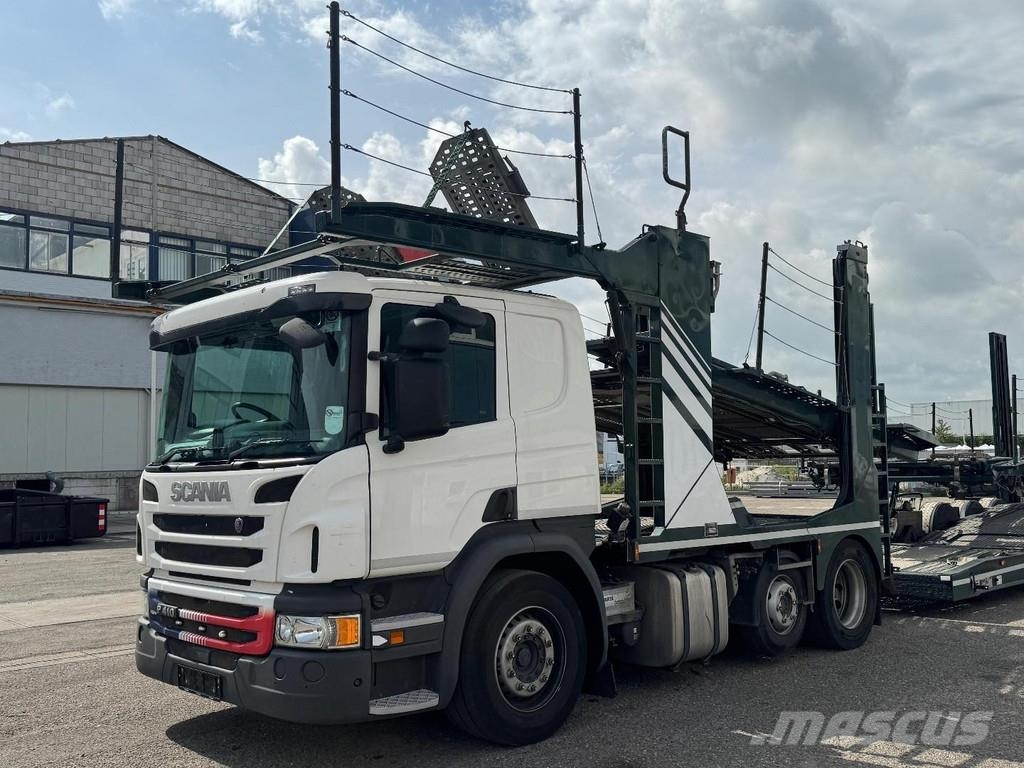 Scania P410 RHD 6X2 EURO 6 + HUNWICK 3 AXLE HANGER Járműszállítók