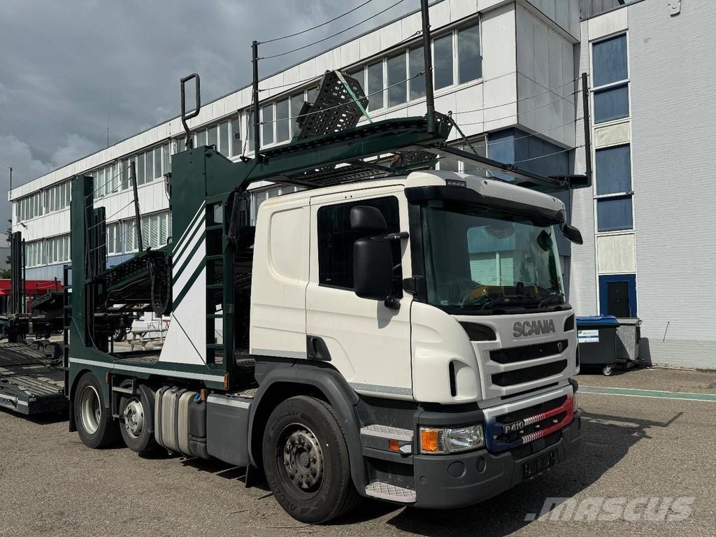 Scania P410 RHD 6X2 EURO 6 + HUNWICK 3 AXLE HANGER Járműszállítók