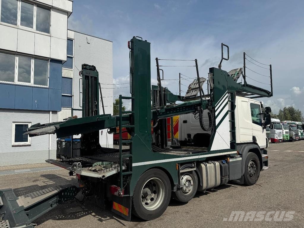 Scania P410 RHD 6X2 EURO 6 + HUNWICK 3 AXLE HANGER Járműszállítók