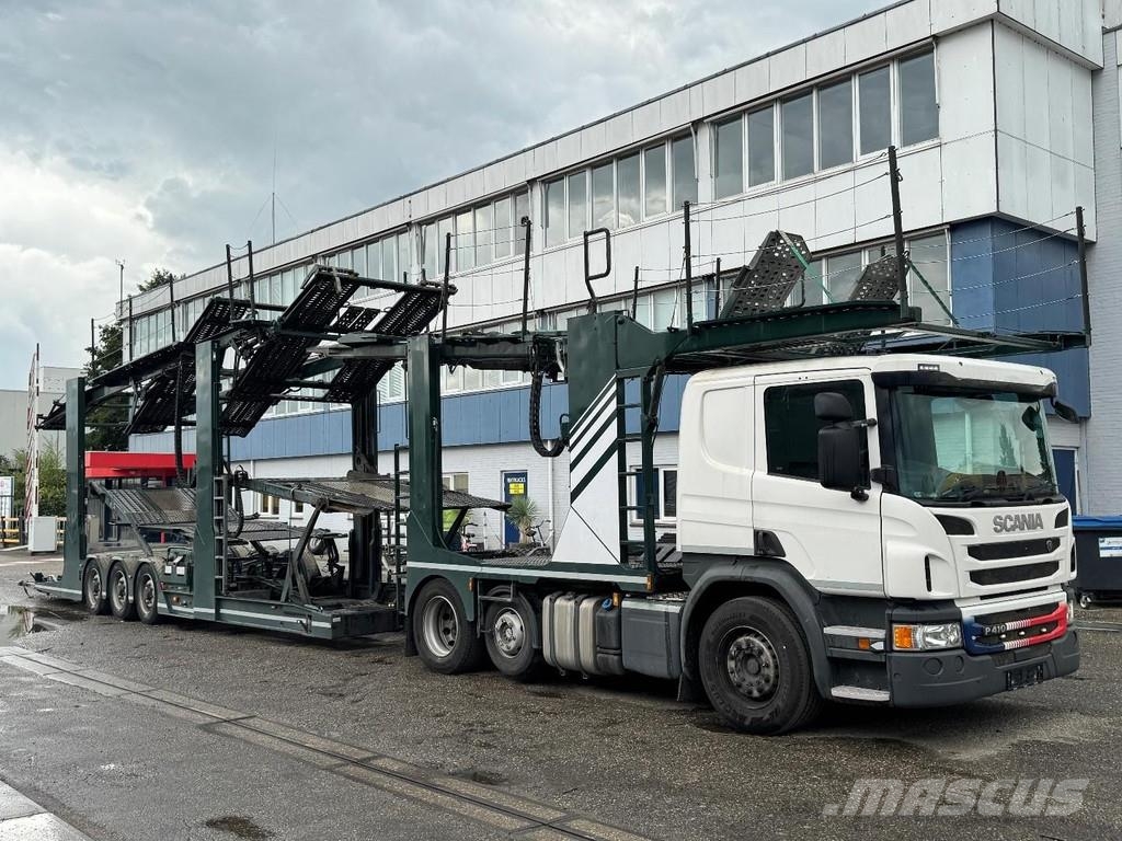 Scania P410 RHD 6X2 EURO 6 + HUNWICK 3 AXLE HANGER Járműszállítók