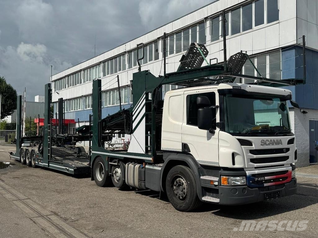 Scania P410 RHD 6X2 EURO 6 + HUNWICK 3 AXLE HANGER Járműszállítók