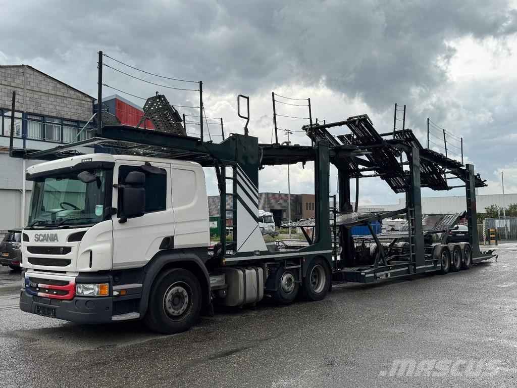 Scania P410 RHD 6X2 EURO 6 + HUNWICK 3 AXLE HANGER Járműszállítók