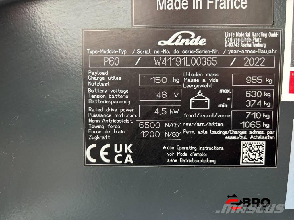 Linde P60 Trekker Φορτηγά ρυμούλκησης