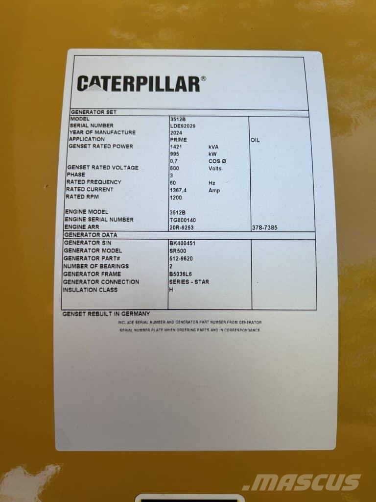 CAT 3512B - Unused - 1421 kVa - Drilling Module Générateurs diesel
