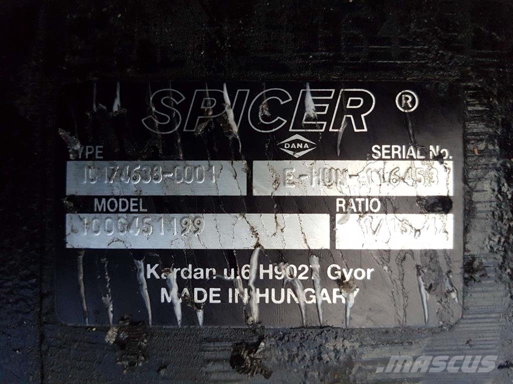Wacker Neuson 1000451199-Spicer Dana 10174638-0001-Axle/Achse/As 軸