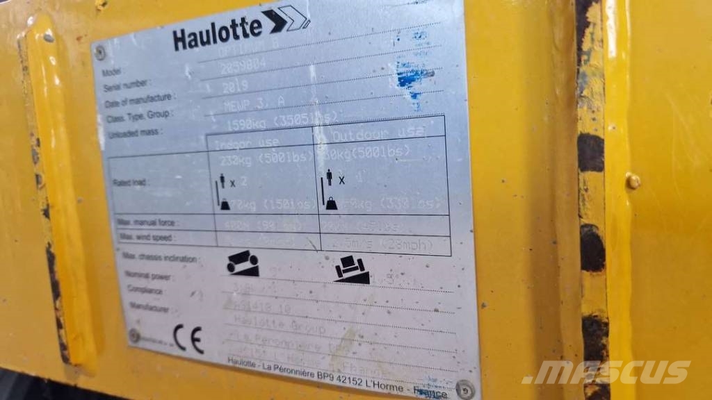 Haulotte OPTIMUM 8 - NEW BATTERIES - 2019 YEAR - 325 HOURS Schaarhoogwerkers
