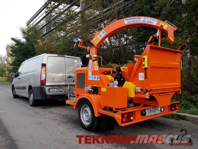 Teknamotor SKORPION 280 SDBG Holzhäcksler Häcksler Rębak Wood Trituradoras de madera